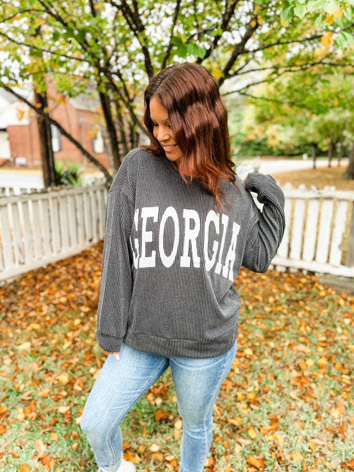 Georgia Corded Pullover