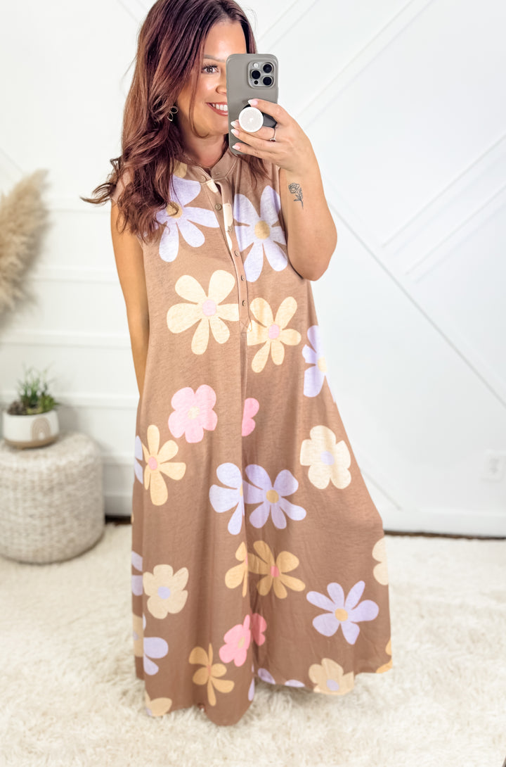 Stella Wide Leg Floral Print Jumpsuit