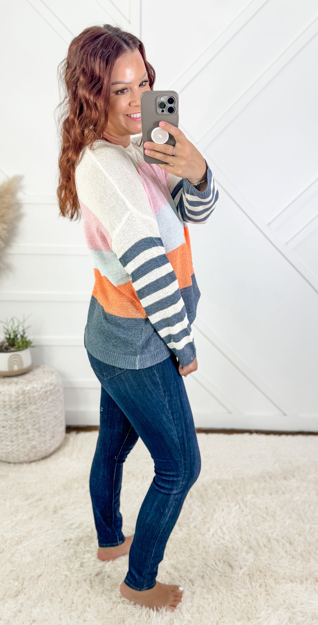 Gracie Multi Color Stripe Sweater