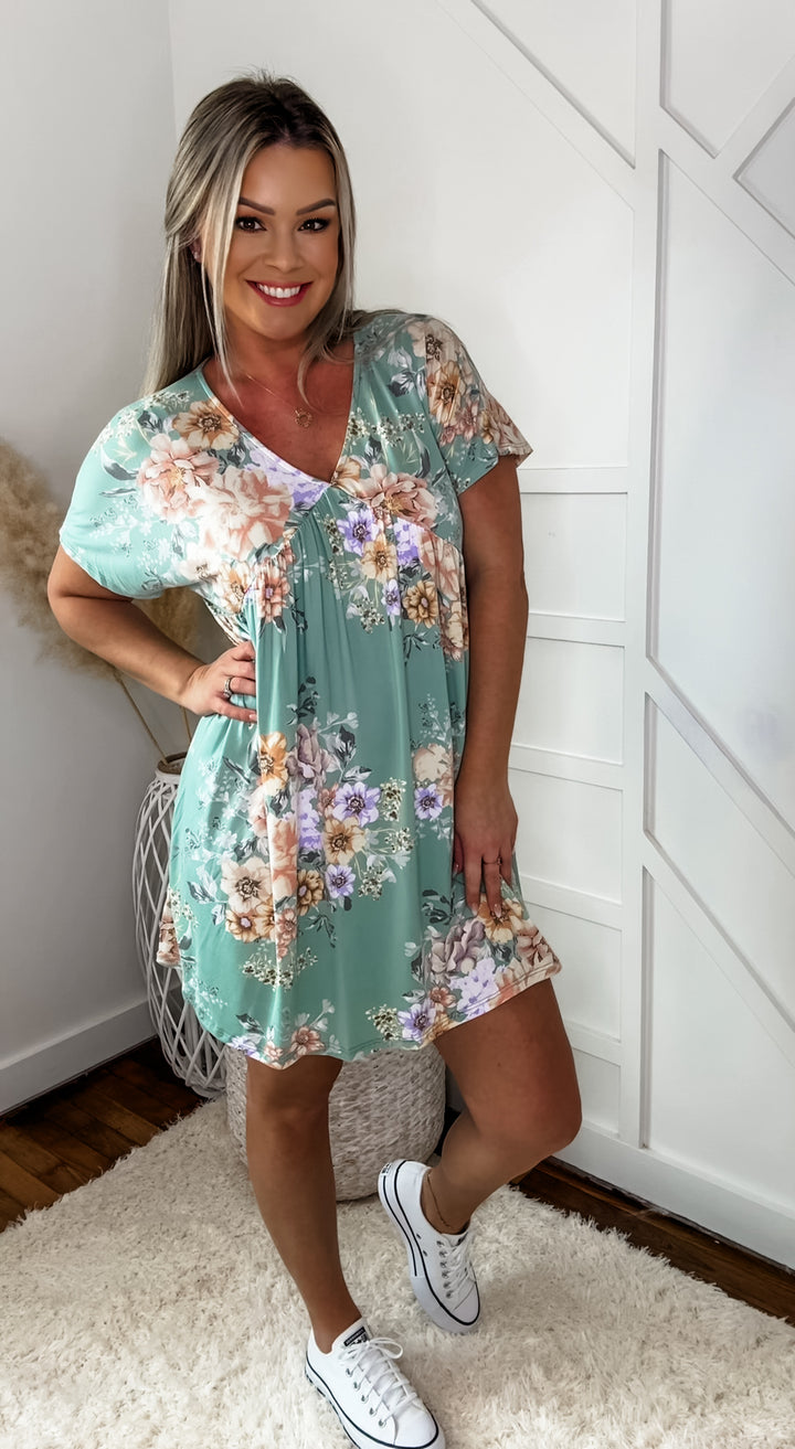 Malorie Floral Babydoll Dress