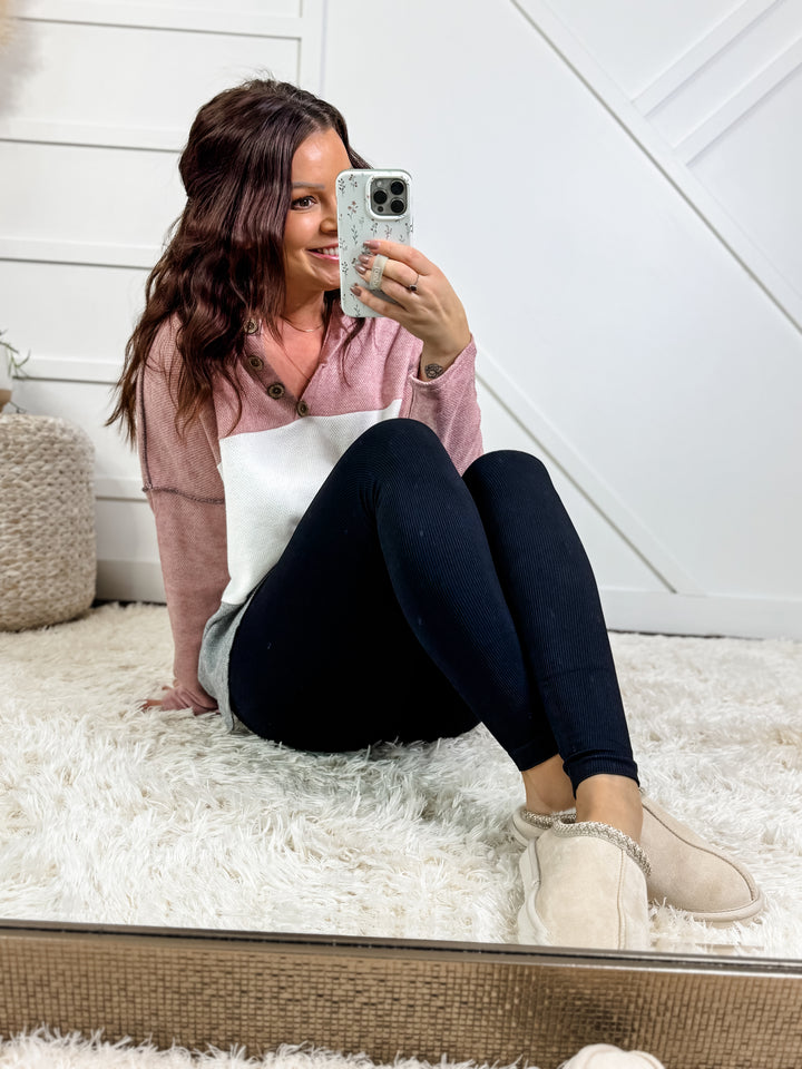 Becca Ribbed Crossover Leggings