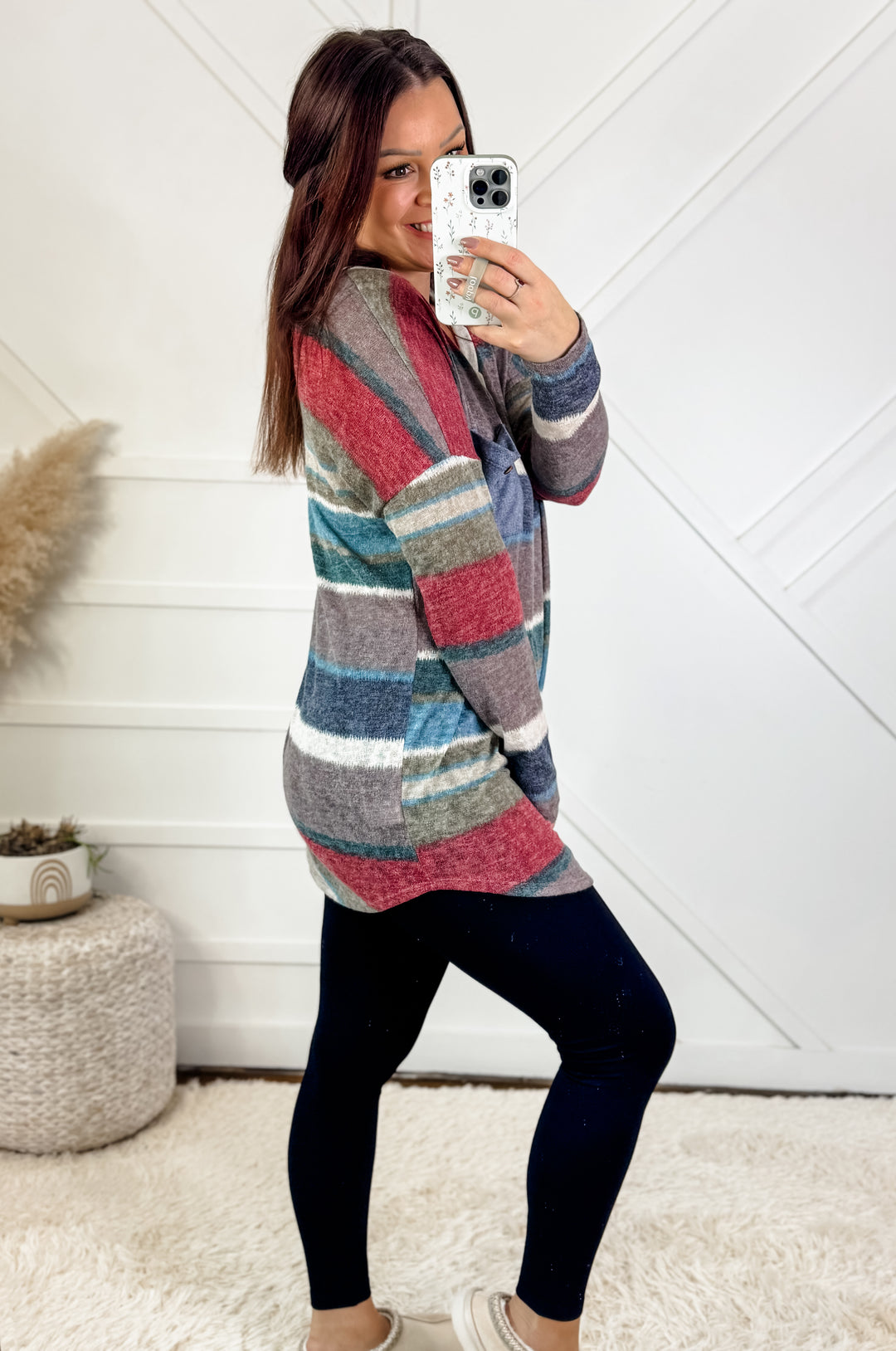 Brynn Long Sleeve Loose Fit Tunic Top