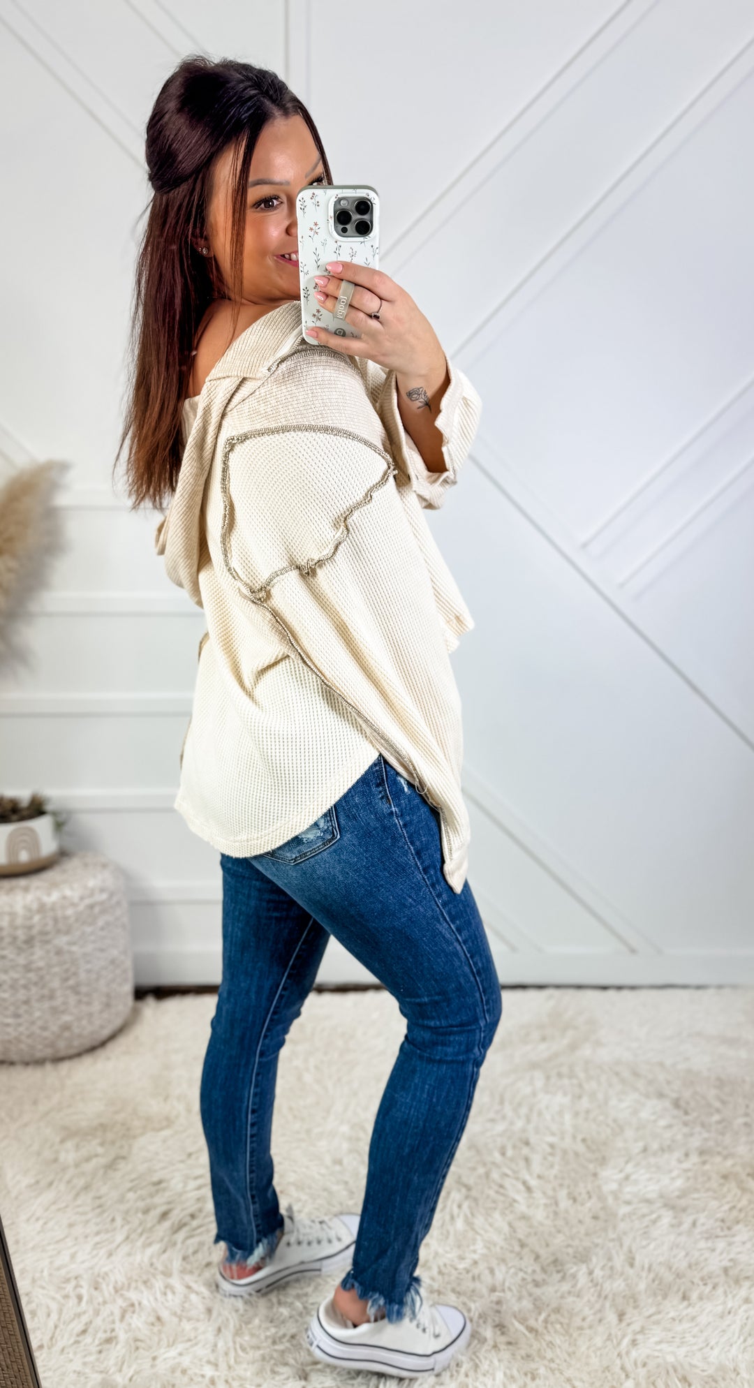 Daphne POL Hooded Crop Pullover