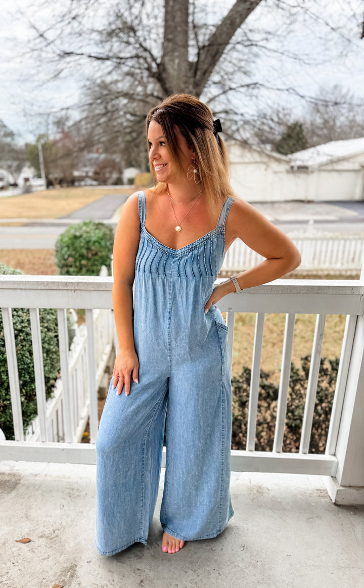 Tess Mineral Wash Jumpsuit