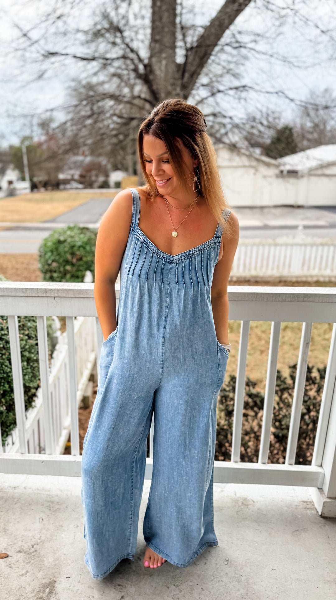 Tess Mineral Wash Jumpsuit