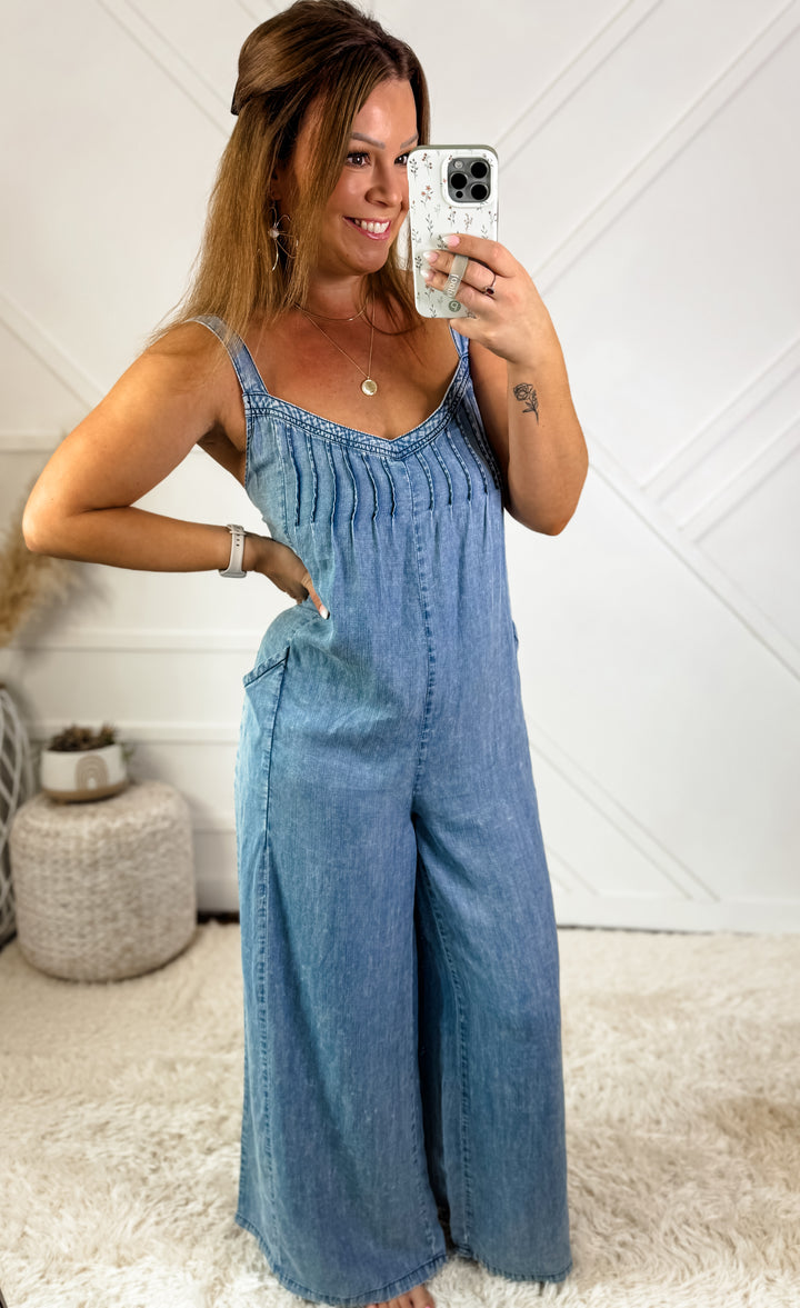 Tess Mineral Wash Jumpsuit