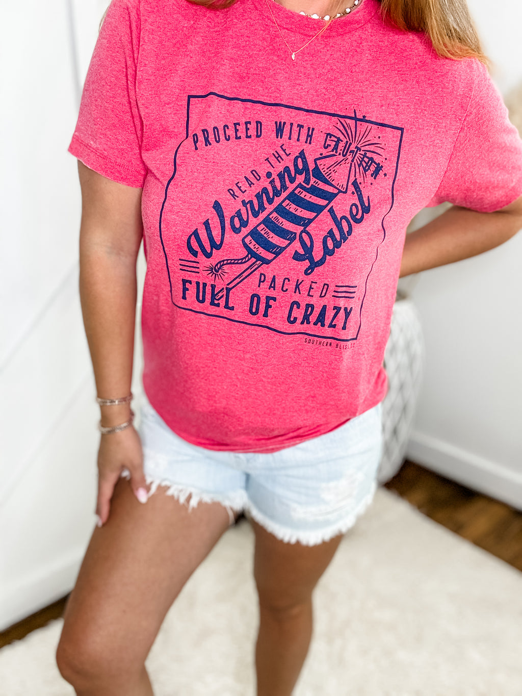 Proceed With Caution Fireworks Tee